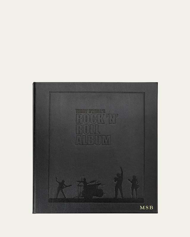 Terry O'Neill's Rock N Roll Album Leather Bound Book - Personalized